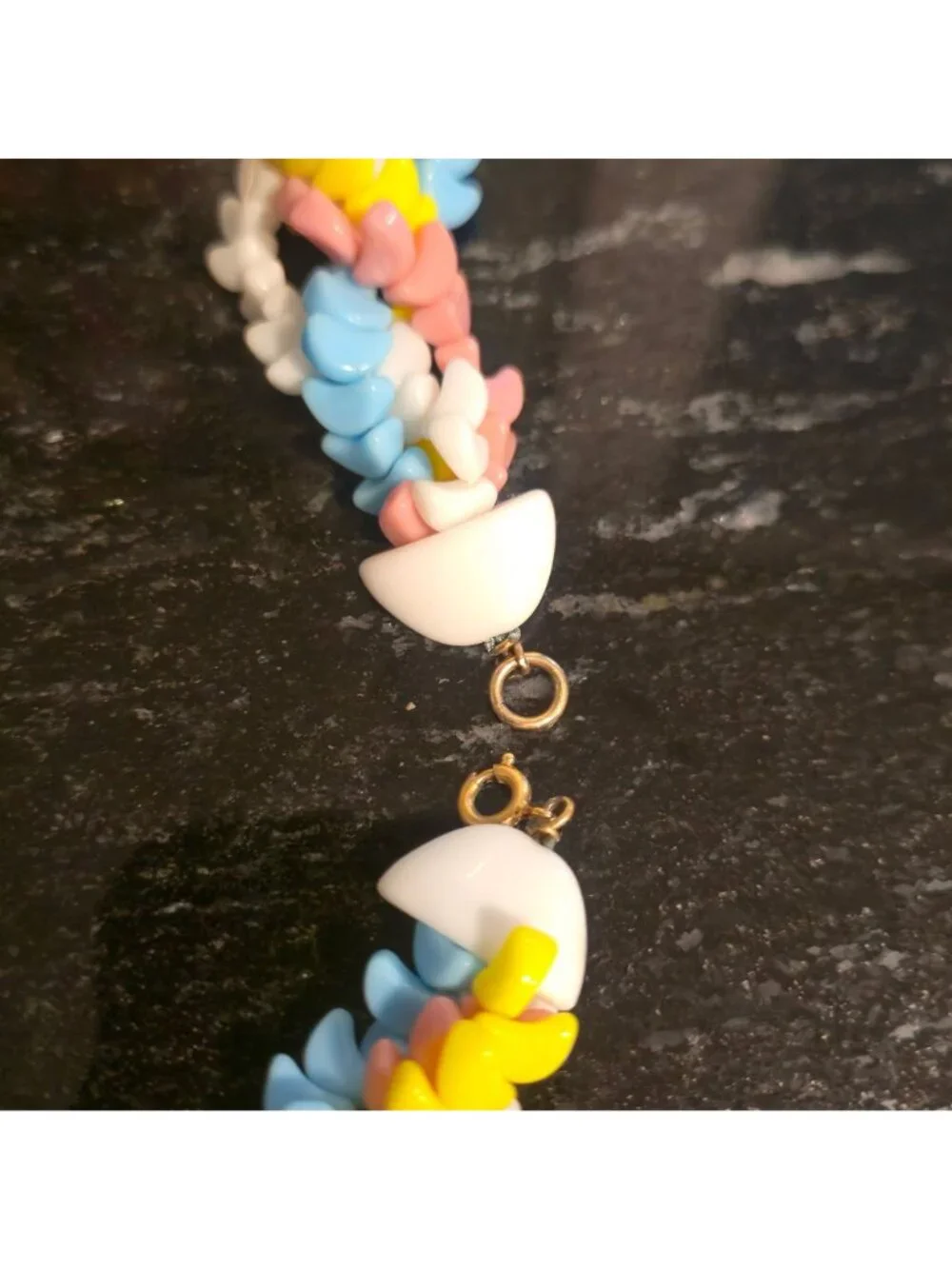 Vintage Napier Fruit salad necklace stone chunky tutti fruity pastel Jewelry 25